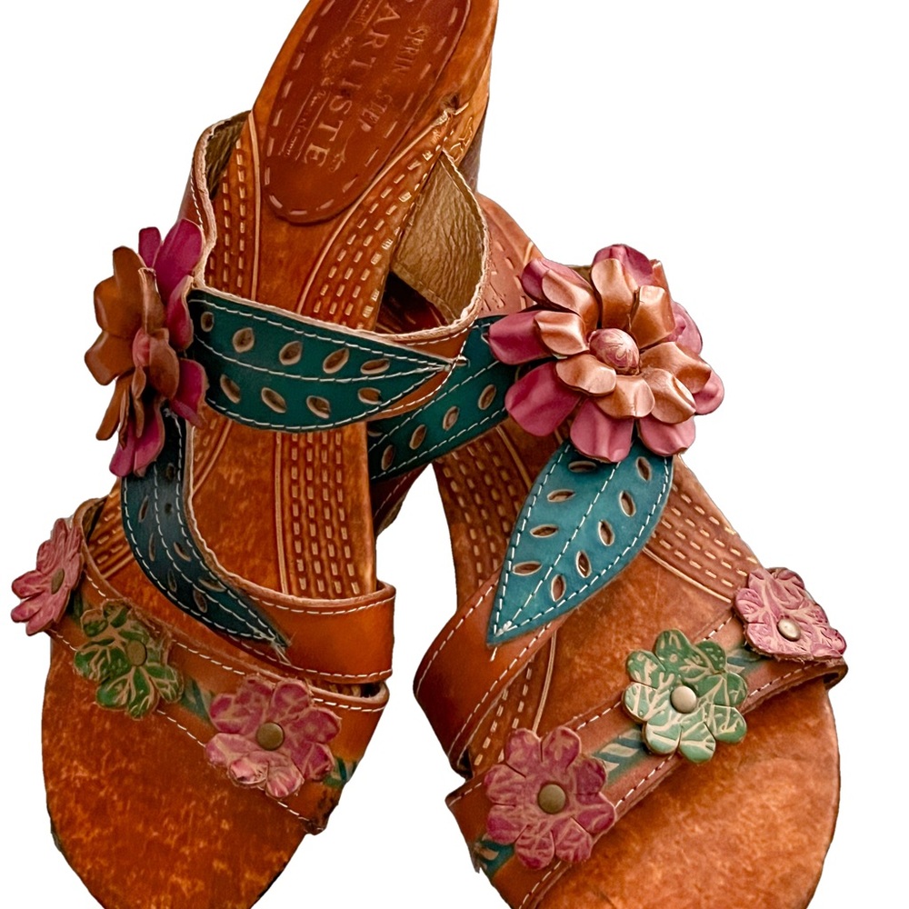Spring Step L’Artiste Leather Sandals - Picture 6 of 8